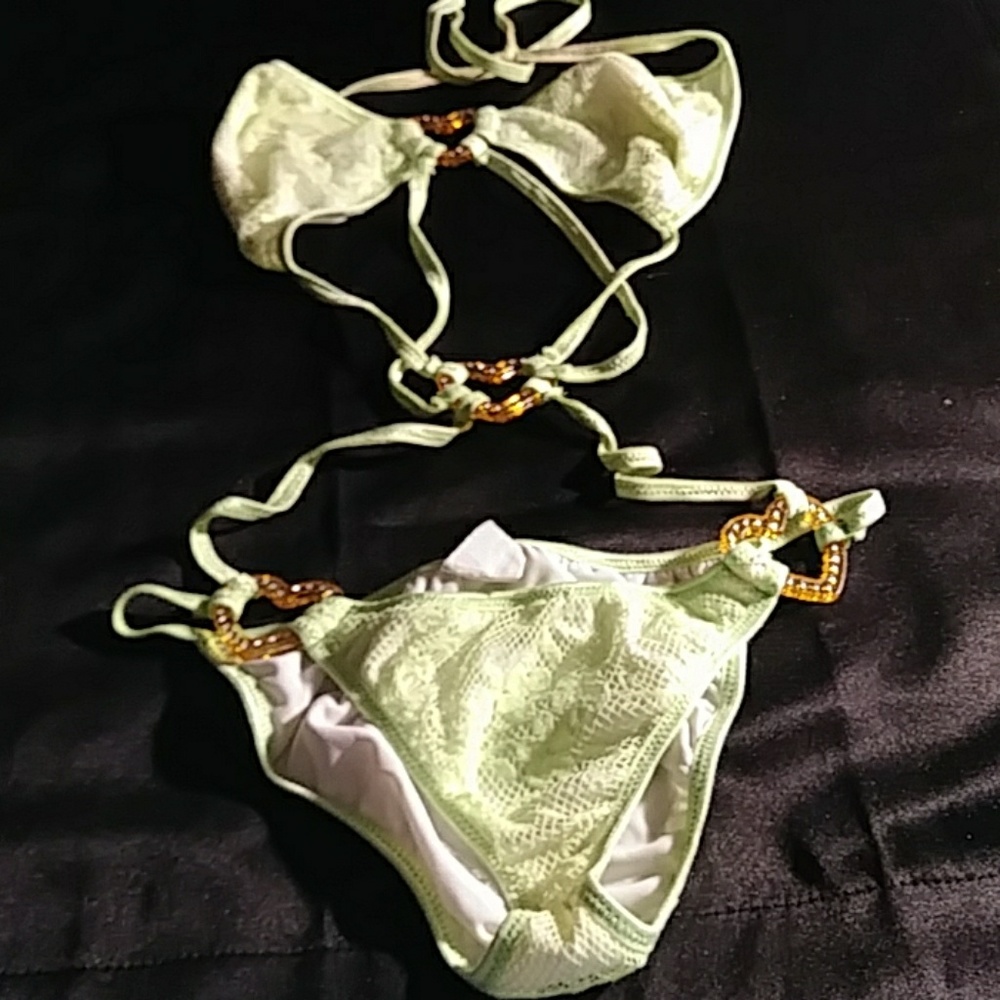 Spicyspot 1 Pc Bathing Suit Lime Green. OSFM